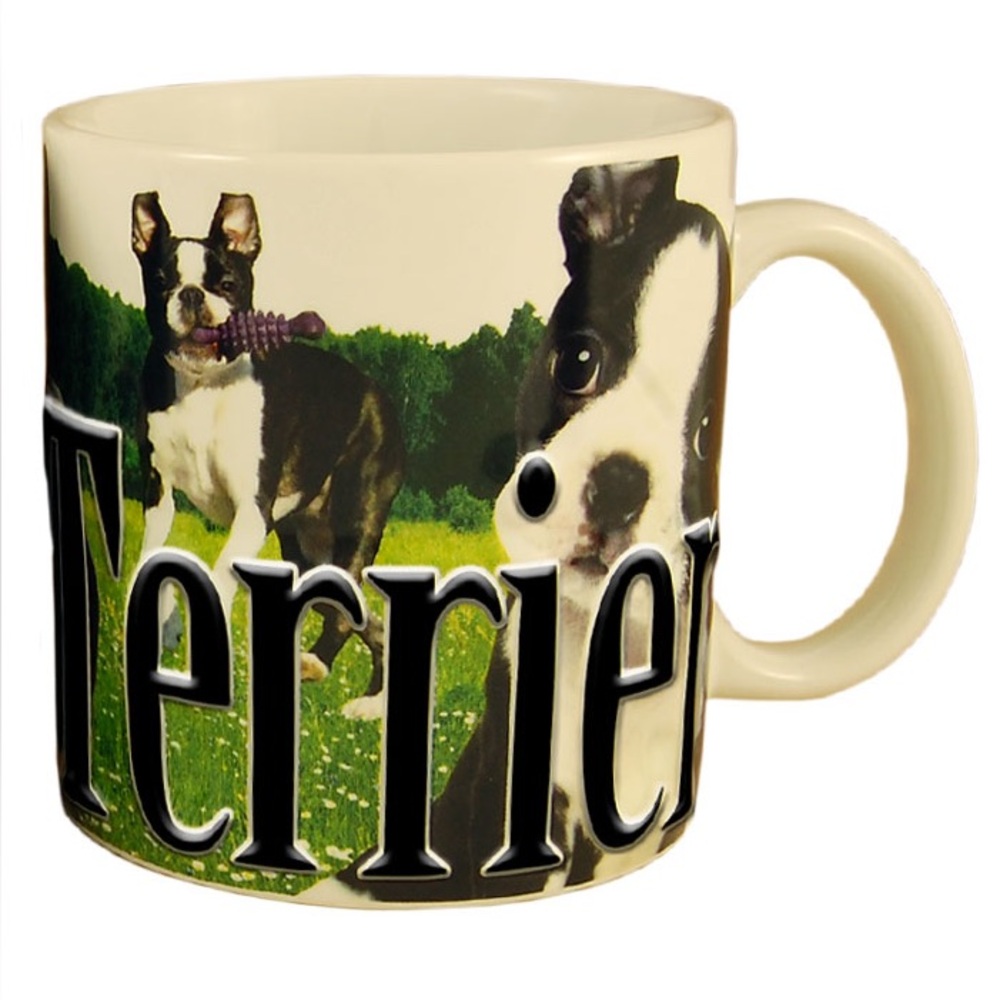 Americaware Boston Terrier Color Relief Mug Flawed